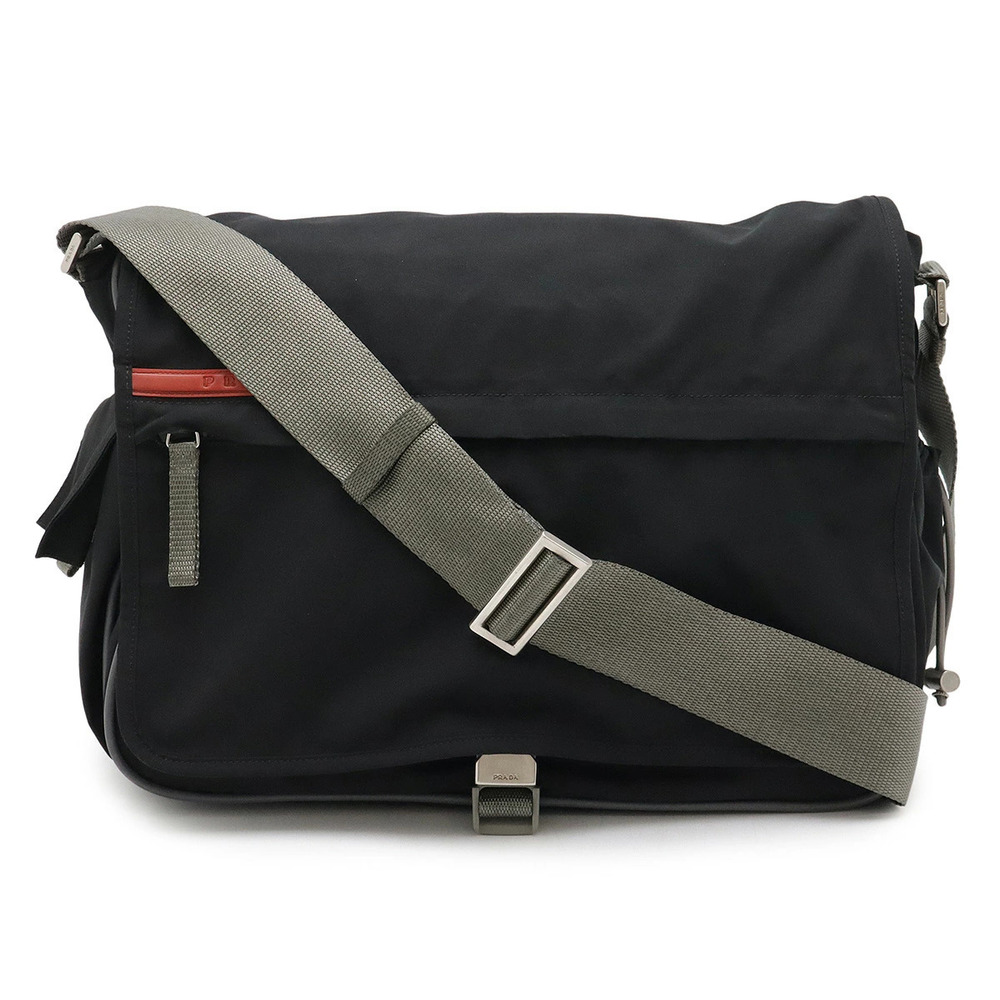 Prada Sport Shoulder Bag Messenger Black Gray